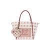 New Disney Plush Tote Shoulder Bag Crossbody Bag Handbag Regular Women's Pink & White 400060362344