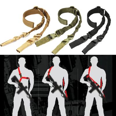 Shot Gun Belt Hunting Accessories Tactical Gear Tactical Double Point Gun Sling Shoulder Strap Rifle Rope Belt with Metal Buckle