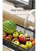 Multi-Layer Movable Kitchen Rack: Floor-Standing Storage Cart for Fruits & Vegetables