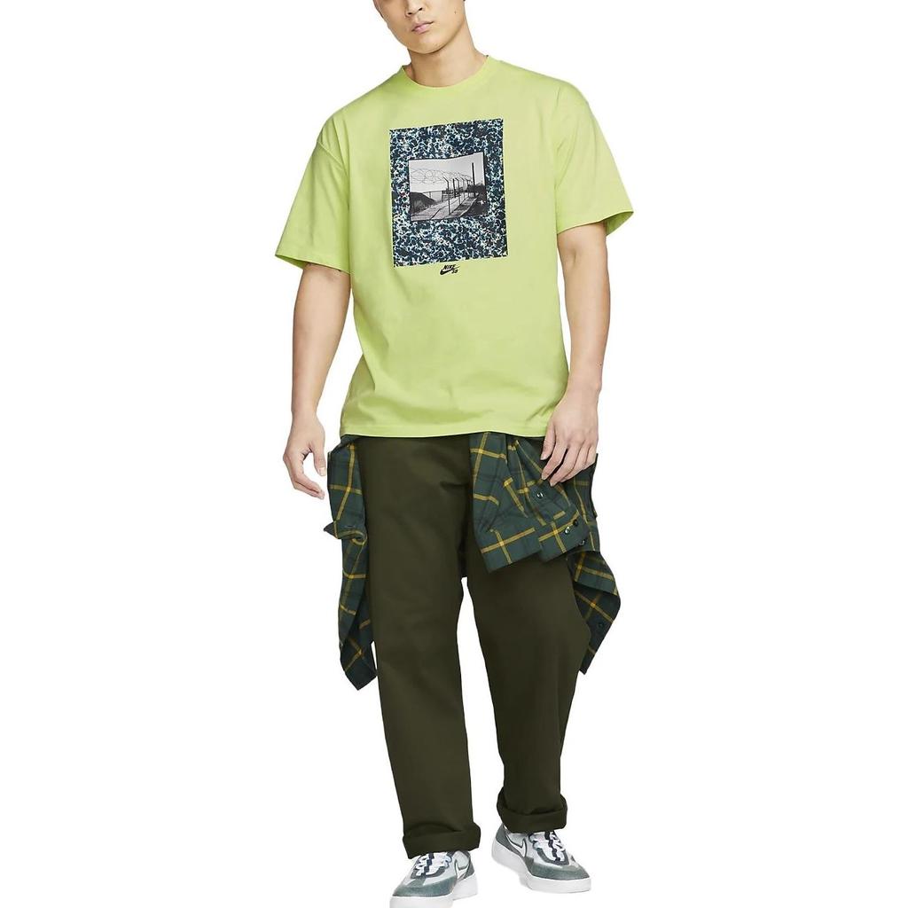 Nike SB Skateboard T-shirt 'Green' Men's FB8141-736