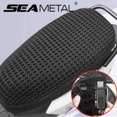 Elektryczny Oddychający Motocyklowy Pokrowiec Letni na Siedzenie Siatka 3D Poduszka na Rower Skuter