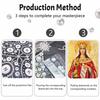 DIY 3D Pearl Diamond Painting Art Set Saint Barbara Religious Icon Home Decor Art Set Wall Art