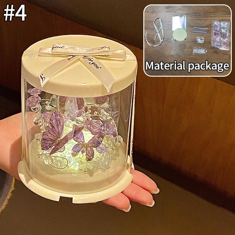 

Diy Flower Lamp Ornament Table Lamp Decoraitons Handmade Crafts Gifts Desk Accessories Mother S Day Children S Day Gifts