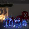 VidaXL Christmas Decoration with 180 LEDs Indoor and Outdoor Luminous Gift Box Holiday Decoration Christmas Boxes 329828