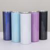 20Oz Slimming Straight Cup, Stainless Steel Double-Layer Vacuum Rainbow Paint Thermos Cup, Portable Car Cup