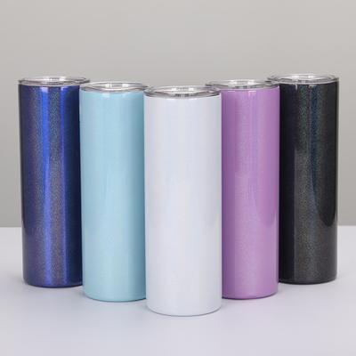 20Oz Slimming Straight Cup, Stainless Steel Double-Layer Vacuum Rainbow Paint Thermos Cup, Portable Car Cup