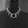 Fashionable Punk Geometric Rivet Necklace Female Instagram Hip-Hop Punk Cold Style Personality Collarbone Chain