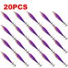 10/20PCS 5.5g/7.5CM Luminous Fishing Bait Octopus Cuttlefish Simulation Squid Hook Fluorescent Fishing Bait Squid Jig For Fishin