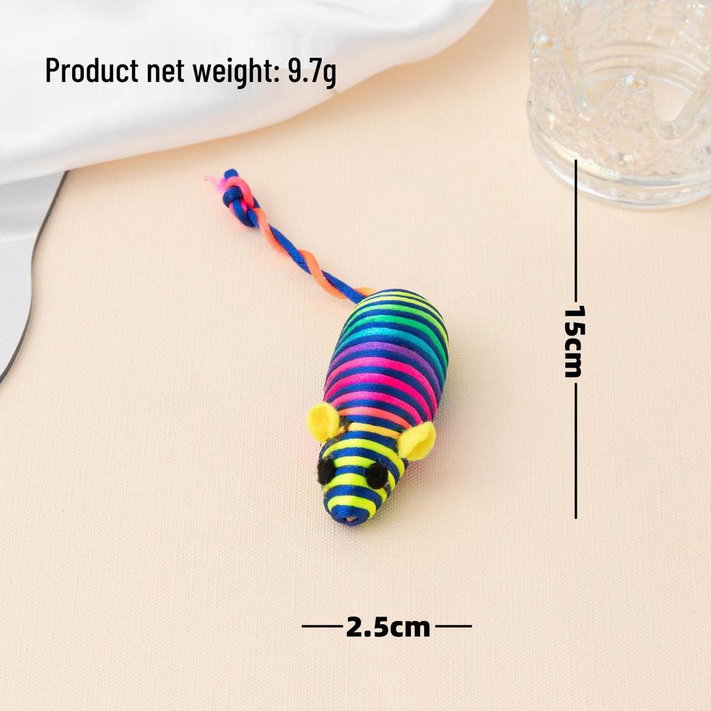 Cat Toy Set: Plush Feather Mouse Molar & Bite-Resistant