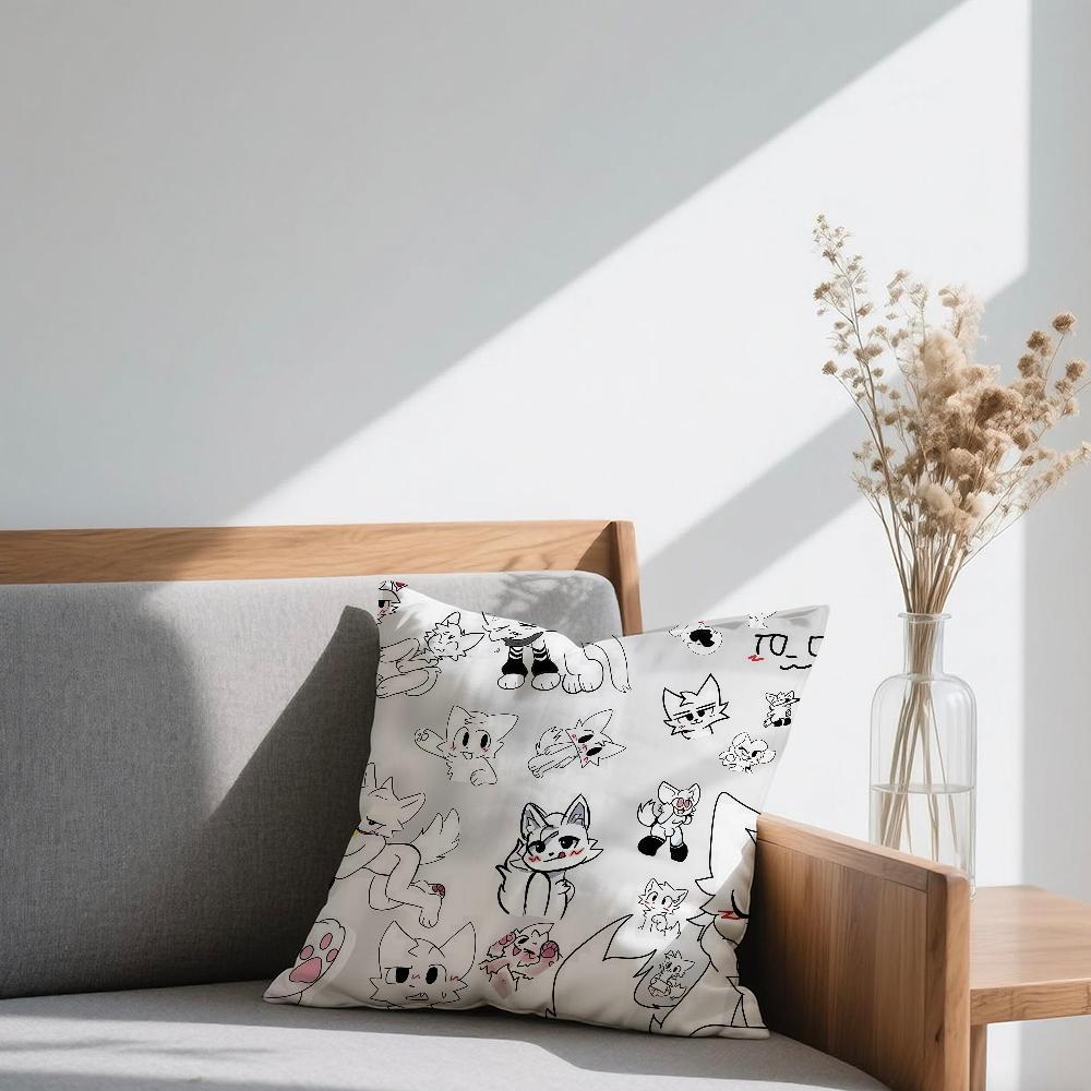 cushion cover Square K-kisser Sofa Car B-Boy Cushion Cover Cute Casual Skin-Friendly Comfortable Pillow Cover