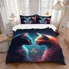 3pcs Anime Cat Lovers Bedding Set - Includes One Quilt Cover and Two Pillowcases (No Core) - Perfect for Bedroom and Guest Room Decoration,