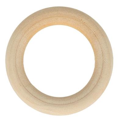 6 Wooden Rings 4 Cm