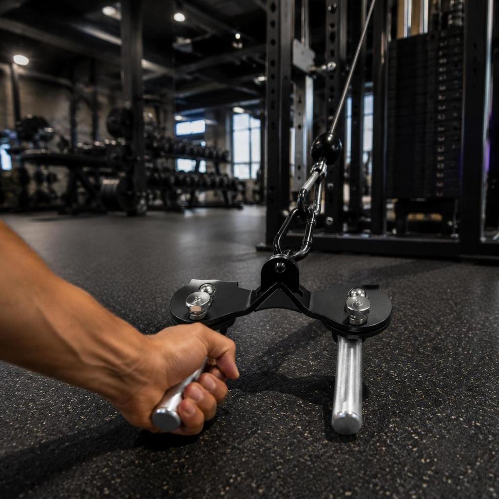 Steel Adjustable Back Training Machine Pull Up Bar Handle Gym Exercise Grip for