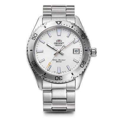 Orient Orologio Automatico Mako40 Orologio Meccanico Automatico con Garanzia Domestica Bianco [Orient] da Sub Produttore RN-AC0Q03S da Uomo