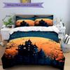 3pcs bedding set Castle Moon Includes 1 Comforter + 2 Pillowcases, Without Pillow Inserts, Soft Comfortable, Lightweight Breathable, Printed