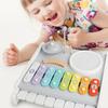 Kids Piano Xylophone Musical Toys With 8 Multicolored Key Keyboard Multi Functional Wooden Instruments Toys