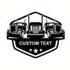 Vintage Retro Truck Metal Wall Art, Personalized Home Office Decor, Easy to Hang