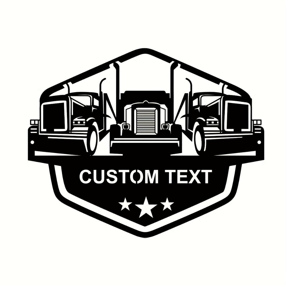 Vintage Retro Truck Metal Wall Art, Personalized Home Office Decor, Easy to Hang