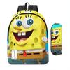 Spongebob Squarepants Children'S School Bag Male And Female Students Backpack Kindergarten Cute Cartoon Backpack Pencil Bag