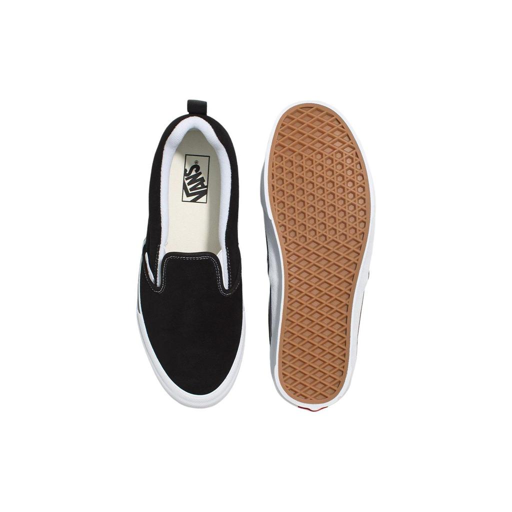 Vans Knu Slip-On Svart Ekte Hvit Unisex Sneakers VN0009QD6BT