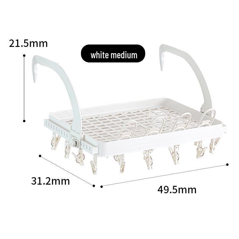 Socks and Underwear Multi-Clip Drying Rack for Dorms and Homes