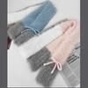 Korean Cute Fluffy Bow Knit Scarf - Women's Winter Neck Warmer
