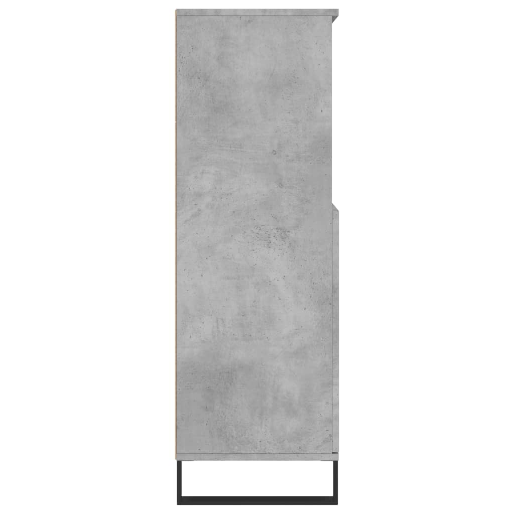 Vidaxl Wysoka Szafka, Szarość Betonu, 60X36X110 Cm