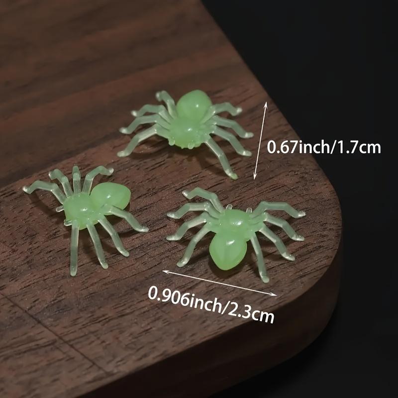 100-500Pcs Mini Spiders for Halloween Party Spider Web Decoration Halloween Haunted House Home Table Horror Props Kid Tricky Toy