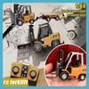 1/64 Rc Forklift Mini Semi-Proportional 2.4g Rc Car Bluetooth Alloy Remote Control Engineering Vehicle Children Toys Ask Nanfeng