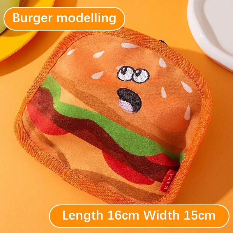 New Dog Toys Burger Fries Simulated Food Cats Dogs Gnaw Soothing Relieve Boredom Toy Teeth Grinding Bite Resistant Pet Products