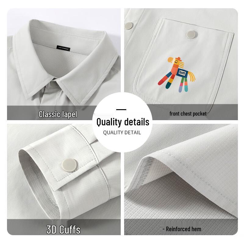 Mark Fairwhale Men's Old Money Style Loose Casual Long Sleeve Shirt Jacket