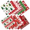 12 Sheet Snowflake/Santa/Snowman Christmas Scrapbook Paper Xmas Themed Paper  Backgrounds Card