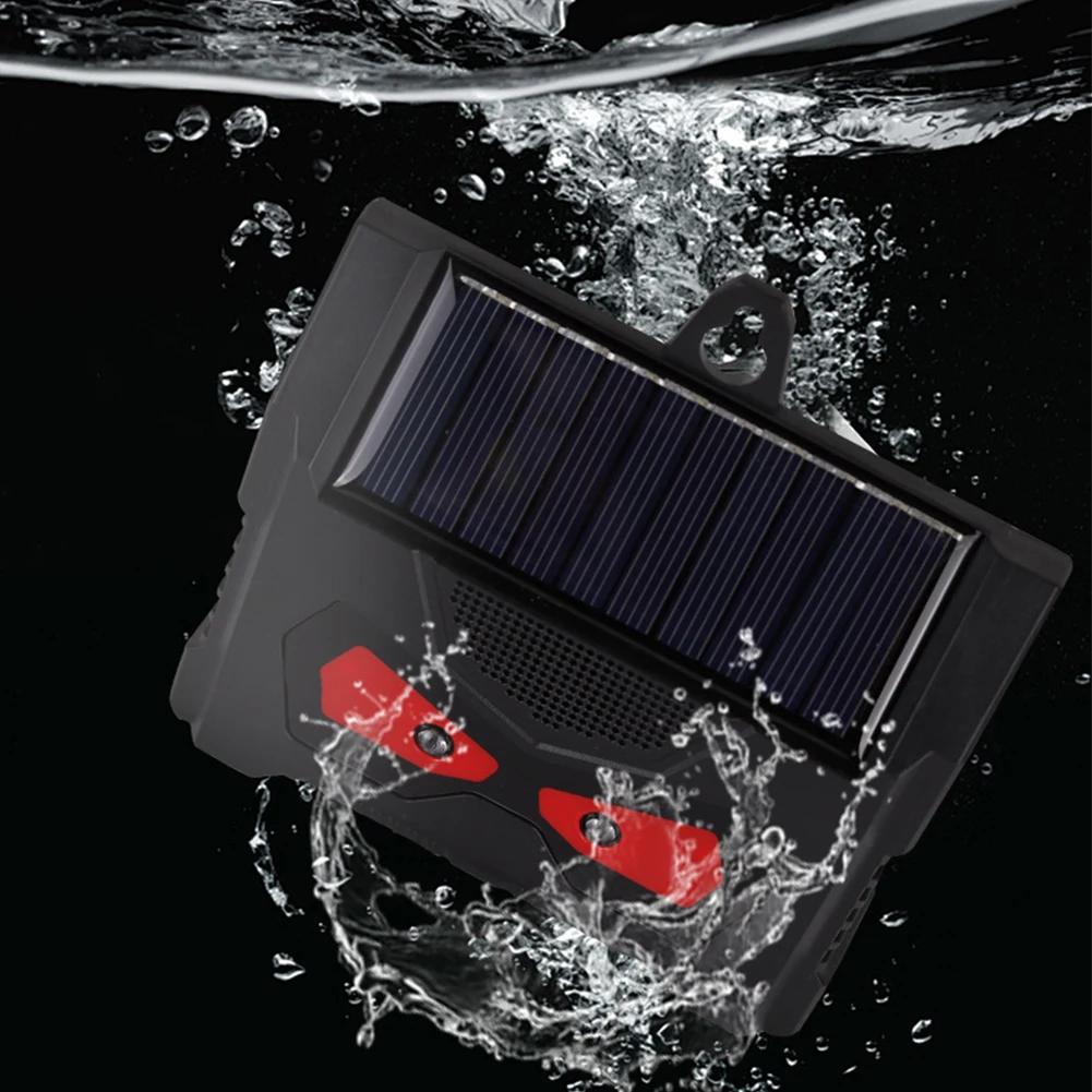 Solcellsdriven Ultraljudsdjursskrämmare Hjortavskräckare med LED-blinkande Ljus Hjort Hund Ekorre Skunk Katt Avskräckare