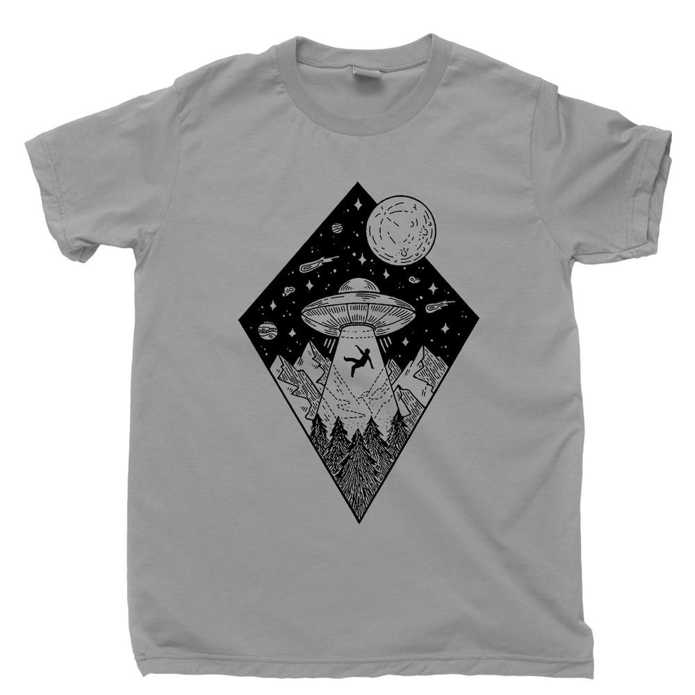 

Alien T Shirt Spaceship Exploration Solar System Extraterrestrial Figure Toy Tee L