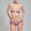 1111 swimsuit female cute girl retro polka dot pure desire sexy hottie bikini three-piece swimsuit