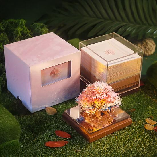 2026 Time Piece Calendar 3D Tear-Away Desk Calendar Notepad Daily Planner DIY Paper Carving Art Desktop Decoration Gift for Christmas Birthdays