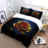 Luxury Rose Decor Set Soft Comfortable Duvet Cover Bedding Set Included 1*Duvet Cover & 2*Pillowcases, Gift