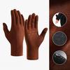 Winter ski gloves liner lining men's and women's outdoor riding gloves touch screen non-slip, windproof and cold-proof, velvet to keep warm