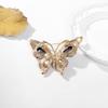 Fashion Rhinestone Shining Crystal Butterfly Brooches For Women Clothing Coat Jewellery Accessries Gifts