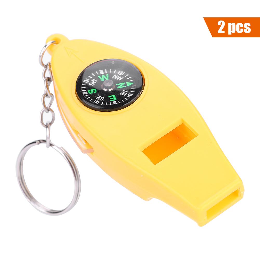 4 In 1 Multifunctional Emergency Survival Whistle   Thermometer Magnifier