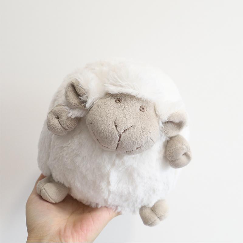 

Супермягкая круглая плюшевая игрушка в виде толстой овцы, пушистая белая серая овечка, мягкая игрушка в виде животного, украшение для дома, подарок другу на день рождения 15cm