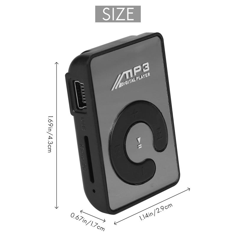 Mini Portable MP3 Player HiFi Music Walkman Bluetooth Support Two-Way Transmission FM Radio Voice Recorder For Sports Walkmen