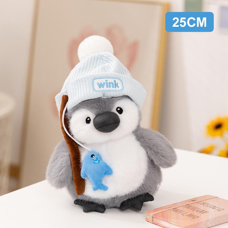 Non-Toxic 25/35Cm Cute Chubby Penguin Plush Toy Chef Painter Plushies Stuffed Animal Deer Doll Children Christmas Valentine Day Children Gifts