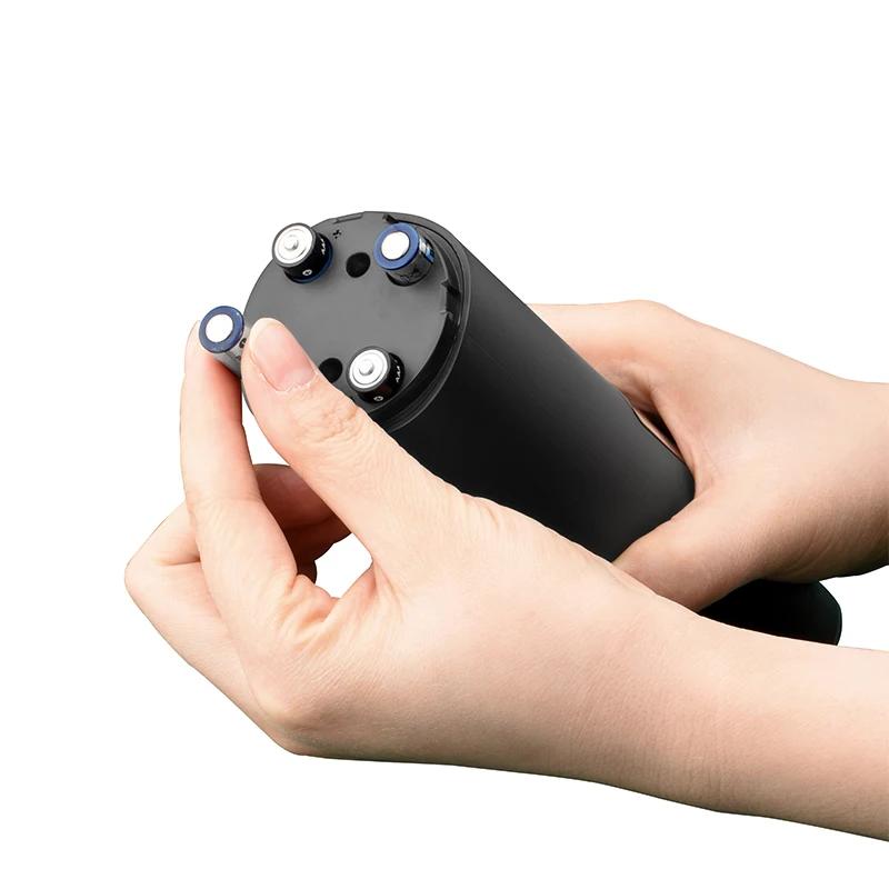 Gravity Electric Salt and Pepper Grinder Automatic Battery Pepper Mill Large Capacity Adjustable Coarseness with LED Light