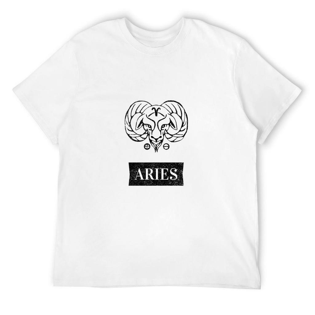 Aries Zodiac - Gift for an Aries women /men, astrology, Zodiac Sign T-Shirt oversized Aesthetic clothing mens plain t shirts
