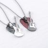 Men's Stainless Steel Guitar Pick Pendant: Hip Hop Rock Niche Design Jewelry