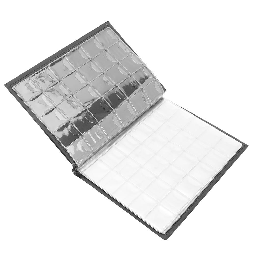 PU-Leder Münzalbum Gerades Einstecken Langlebiger Münzhalter 250 Fächer Tragbares Sammelbuch Gedenkmünzen-Aufbewahrung