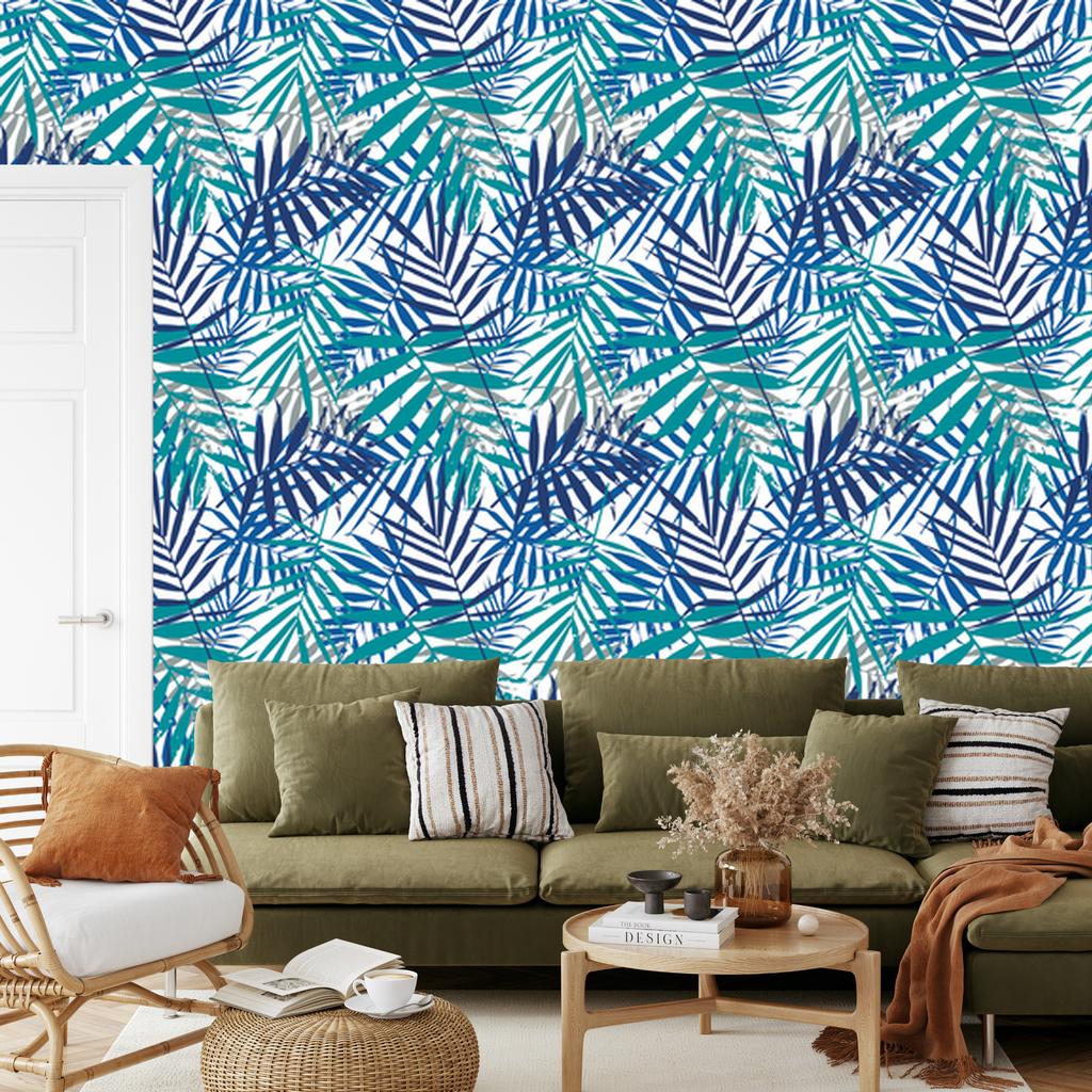 Palm Leaves Wallpaper for Living Room and Bedroom 50x1000