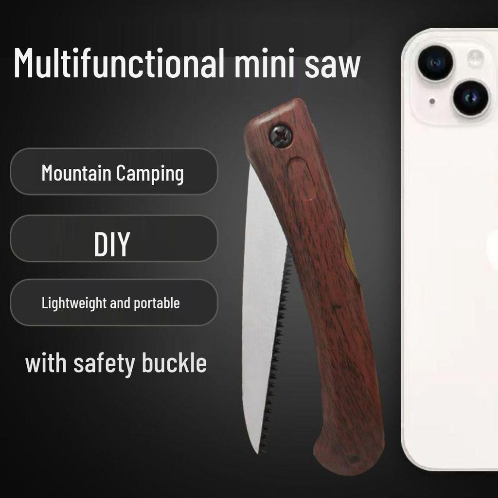 Mini Folding Hand Saw with Fine Teeth for Woodworking, Bonsai, and Outdoor Use