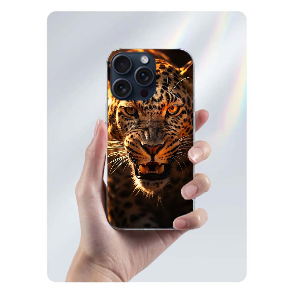 

Majestic leopard Clear Phone Case For Iphone 17 Air 16 Pro Max 15 Pro 14 Plus 17E 16E 11 13 12 Mini Cover Cases Fundas Cell TPU iPhone 16E